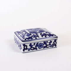 8 Oak Lane Blue Chinoiserie Trinket Box