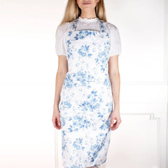 8 Oak Lane Blue Rose Apron