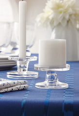 Bobbin Reversible Glass Candle Holder