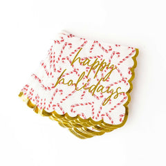 8 Oak Lane Candy Cane Paper Beverage Napkin Packs