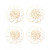 8 Oak Lane Natural Rattan Coaster Set