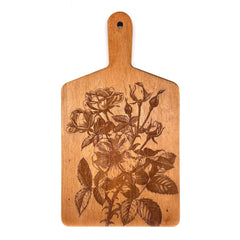Artisan Maple Rectangle Cheese Board - Vintage Wild Roses