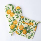 8 Oak Lane Orange Blossom Oven Mitt Set