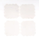 8 Oak Lane Scalloped Marble Coaster Set of 4