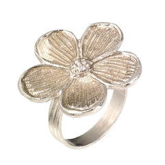 Bodrum Daisy Napkin Ring Silver