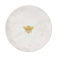 Bee Inlay Marble Serving Board