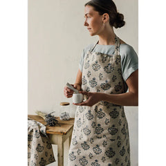 Apron Block Print Salvia