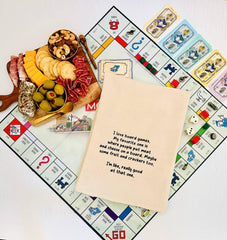 Board Games & Charcuterie Kitchen Towels - Handmade Cotton Dish Towels