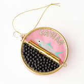 8 Oak Lane Caviar Boxed Glass Ornament
