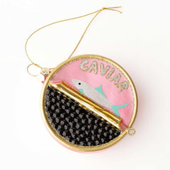 8 Oak Lane Caviar Boxed Glass Ornament