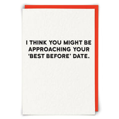 Best Before Humor Greeting Card