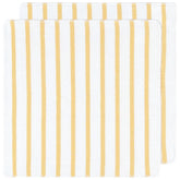 Basketweave Lemon Yellow Dishcloths Set of 2