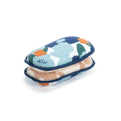 Blue Orange Poppy Absorbent Reversible Sponges Set of 2