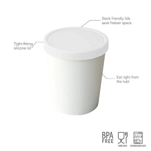 1 Quart Sweet Treats Tub - White