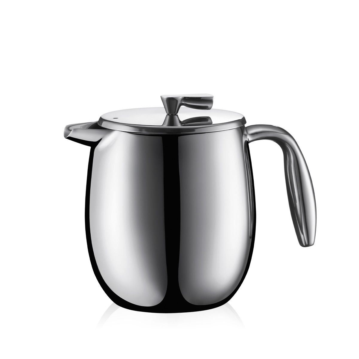Bodum Columbia French Press Coffee Maker, 4 Cup / 17 oz | Double Wall Stainless Steel