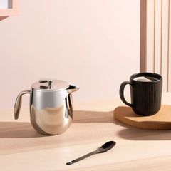 Bodum Columbia French Press Coffee Maker, 4 Cup / 17 oz | Double Wall Stainless Steel