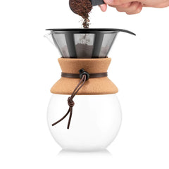 Bodum Pour Over Coffee Maker with Permanent Filter, 34 oz / 1.0 L