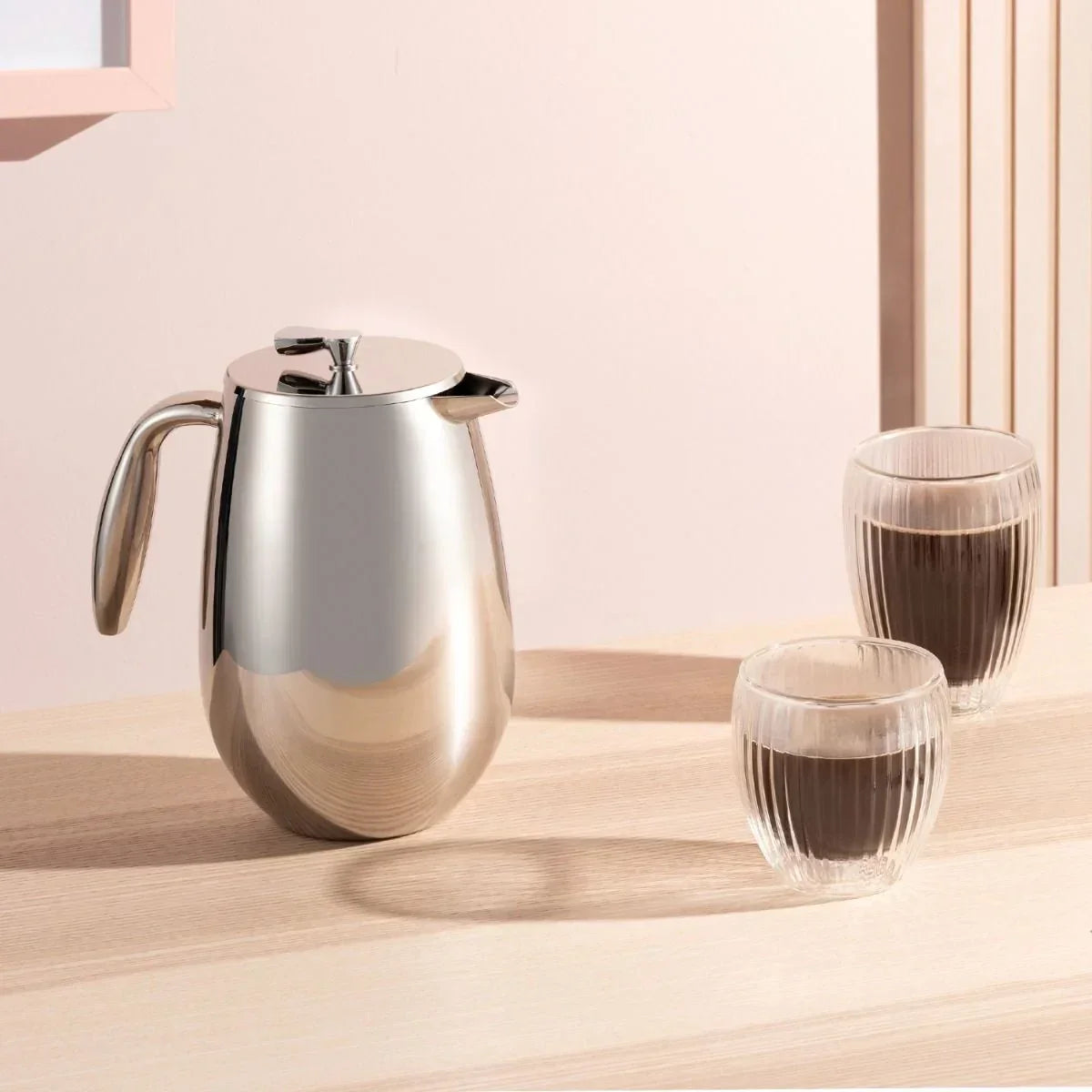 Bodum Columbia Insulated French Press Coffee Maker 8 Cup Stainless Steel