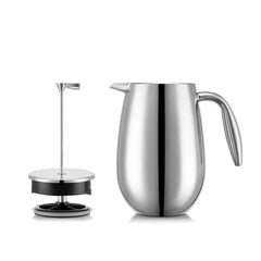 Bodum Columbia Insulated French Press Coffee Maker 8 Cup Stainless Steel