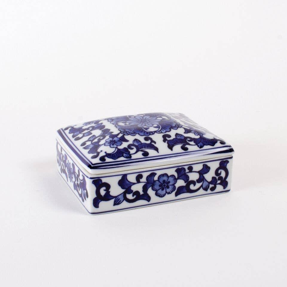 8 Oak Lane Blue Chinoiserie Trinket Box