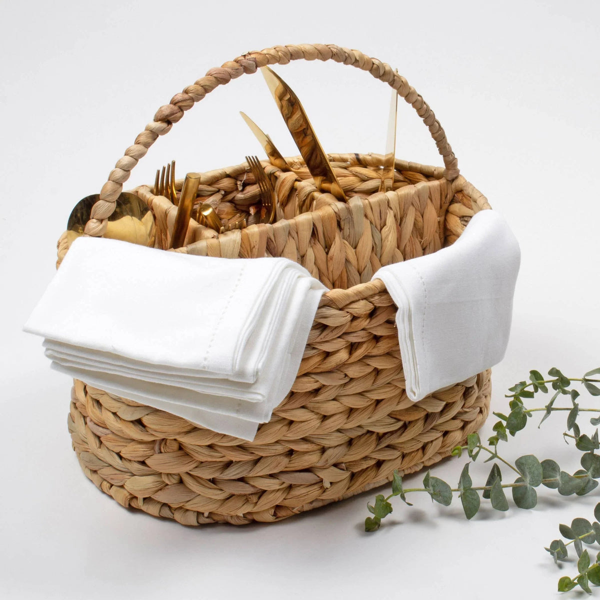 8 Oak Lane Natural Woven Utensil Caddy