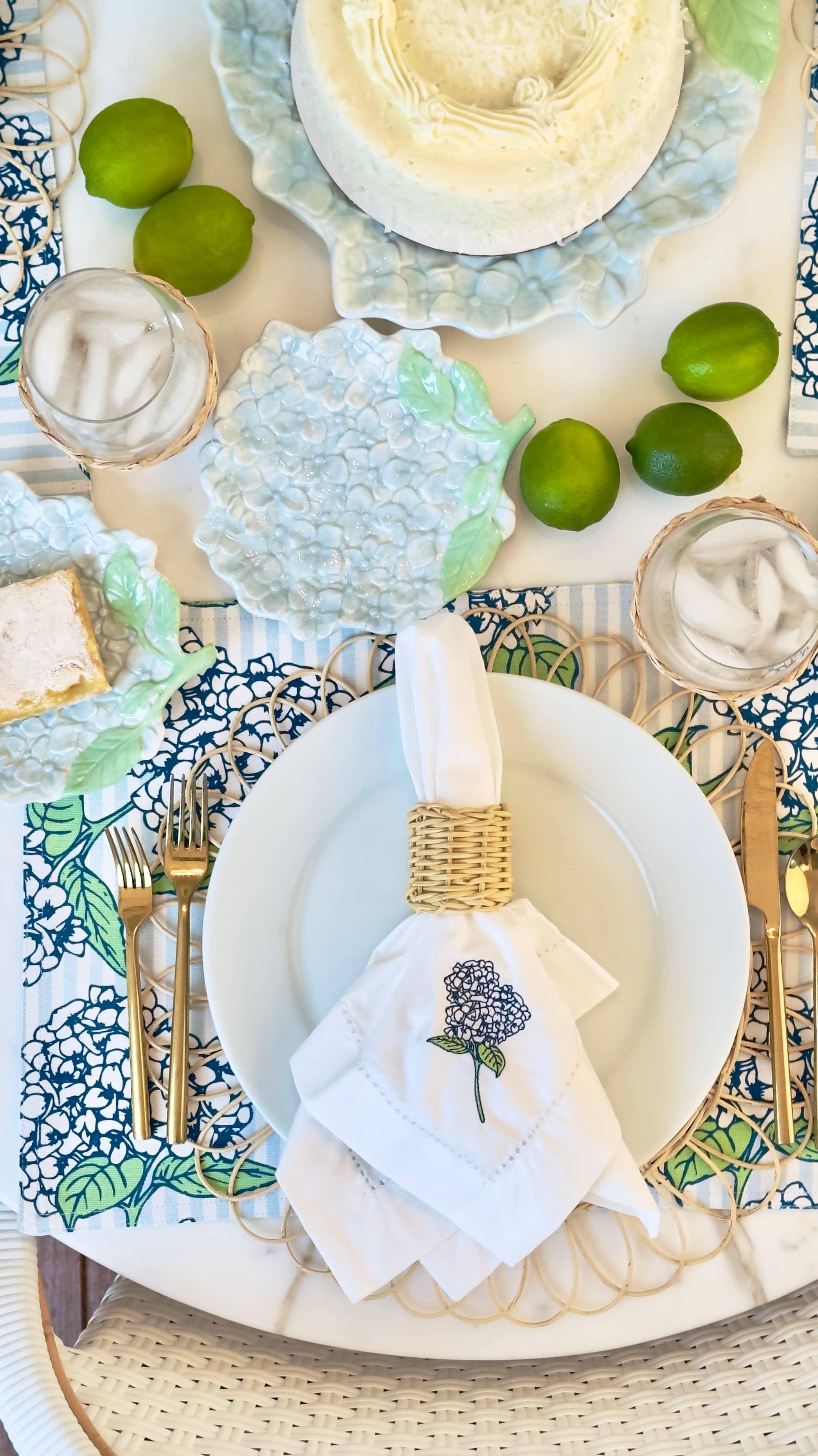 8 Oak Lane Hydrangea Dish