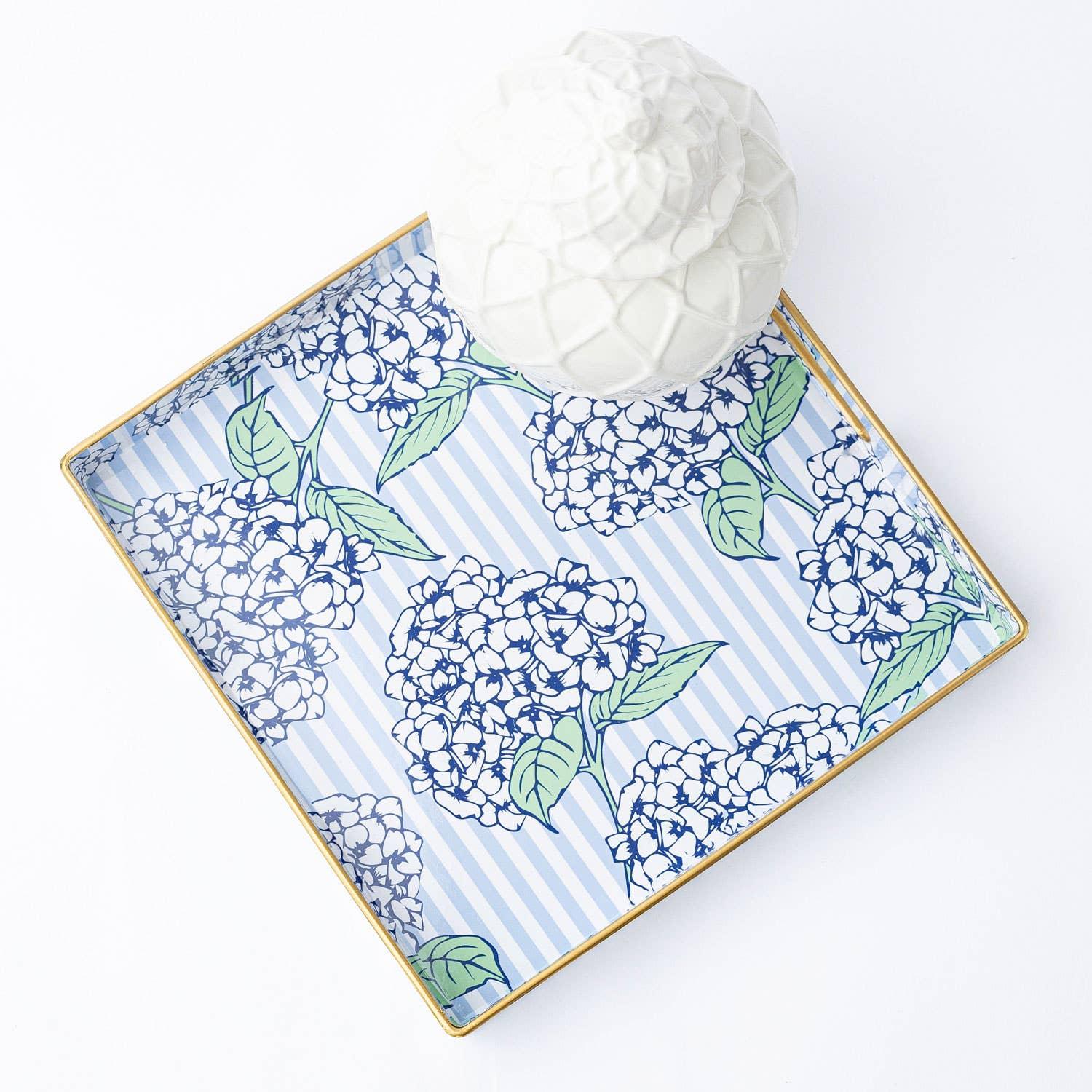 8 Oak Lane Hydrangea Stem Square Tray