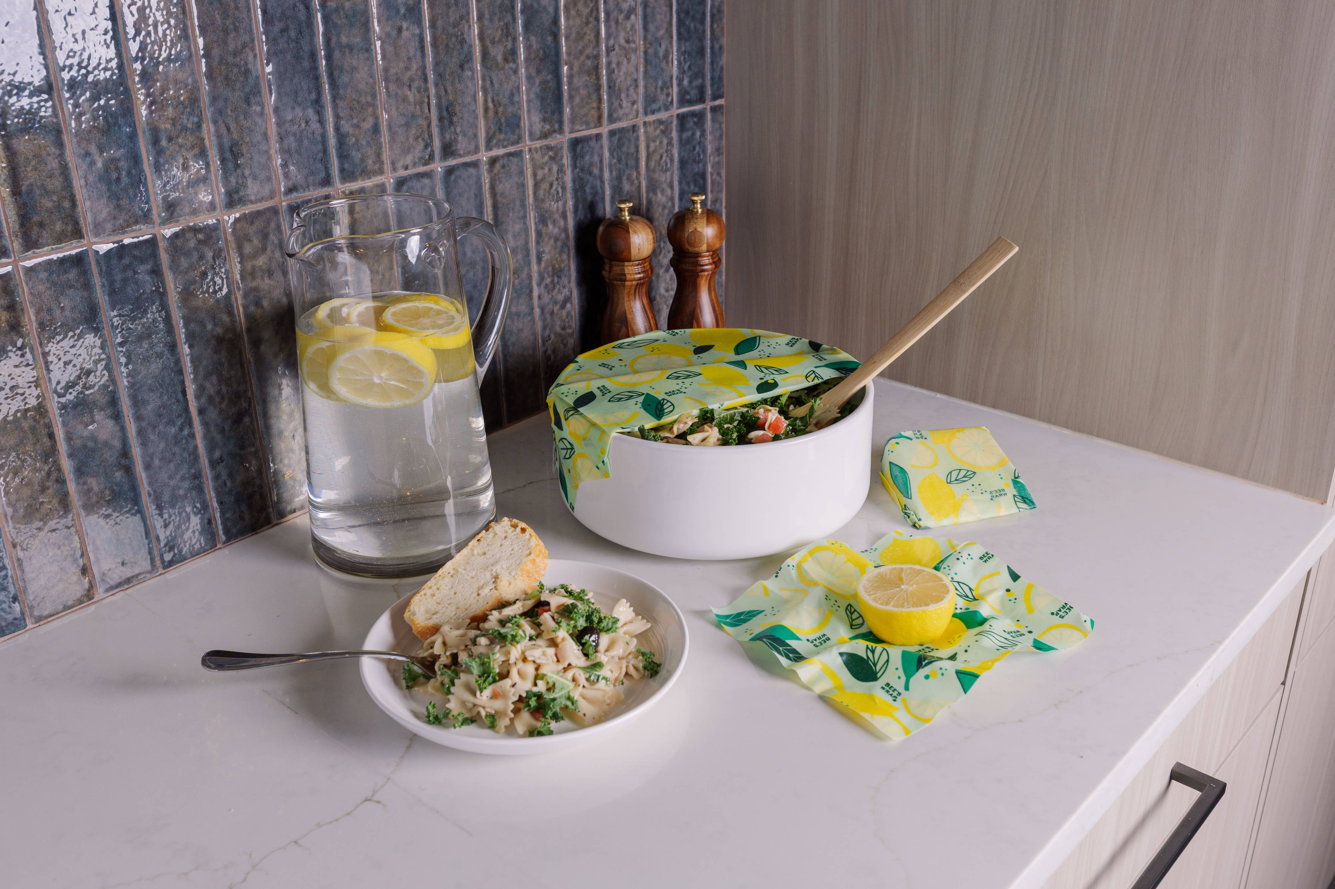 Bee's Wrap Beeswax Reusable Bread Wrap — Fresh Squeeze Print