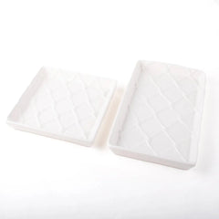 8 Oak Lane Textured Guest Towel Tray