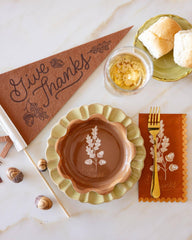 Acorns Give Thanks Dinner Napkin