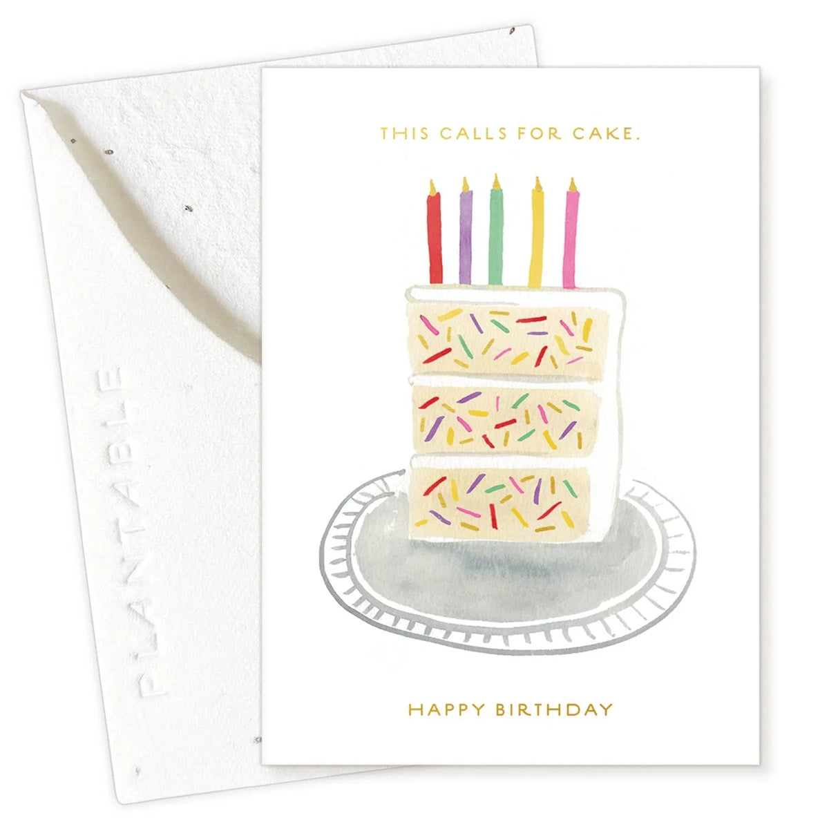 Birthday Slice Sprout - Birthday Mini Greeting Card
