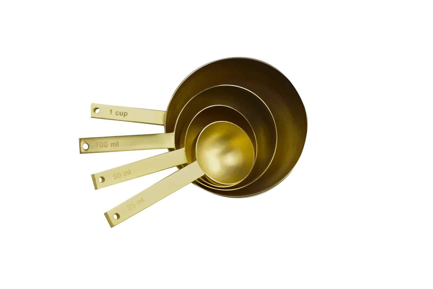 Acadia Measuring Cups, Gold