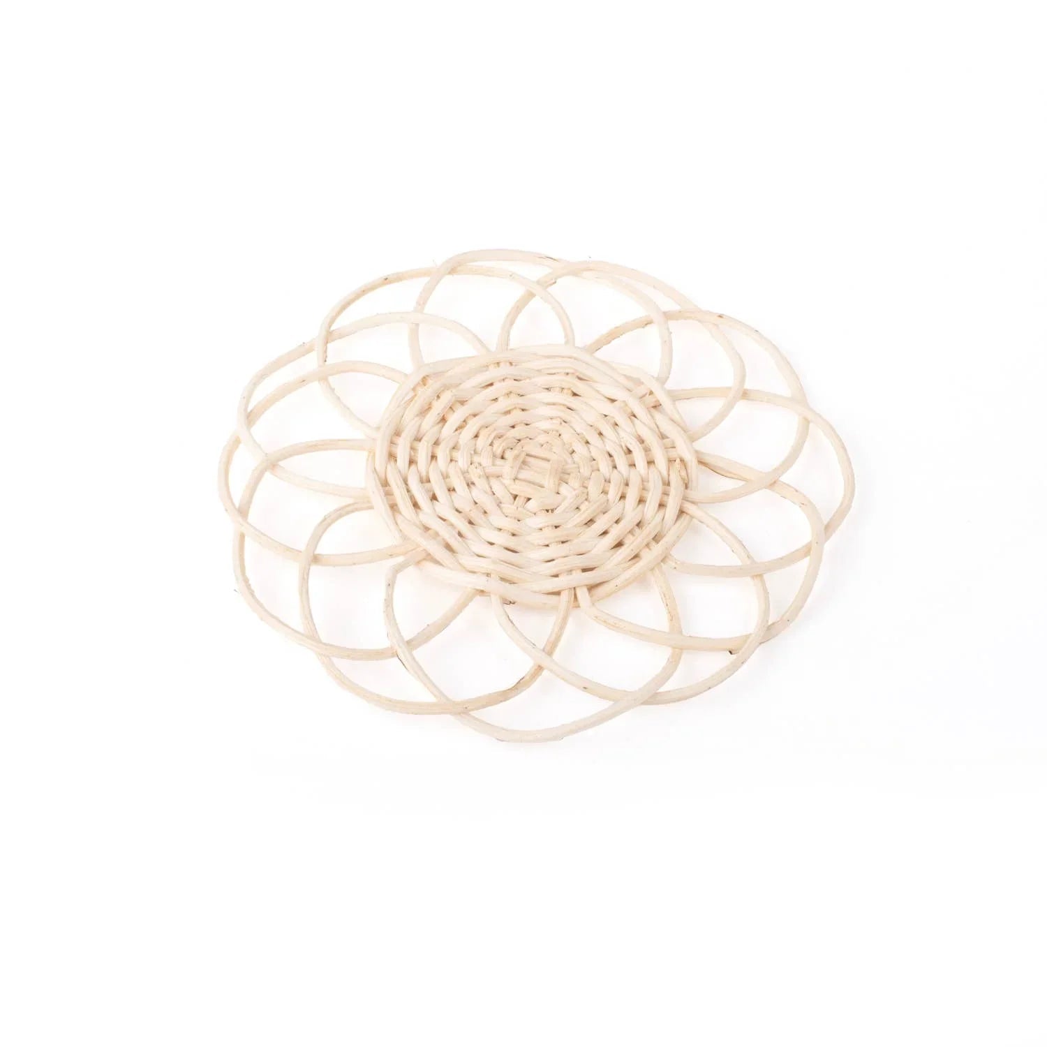 8 Oak Lane Natural Rattan Coaster Set