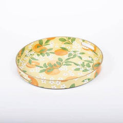 8 Oak Lane Orange Grove Round Tray