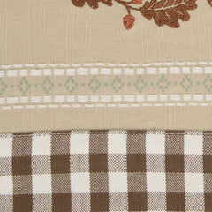Autumn Pumpkin Embellished Dishtowel