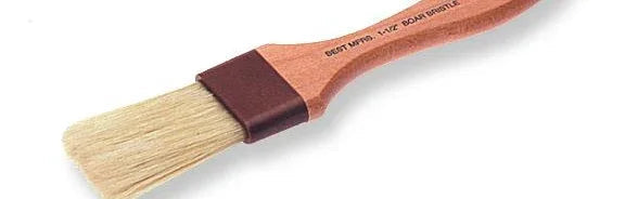 Best Pastry Brush 1.5" Flat Boar Bristle