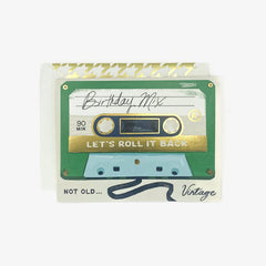 Birthday Mix Cassette Tape Greeting Card 
