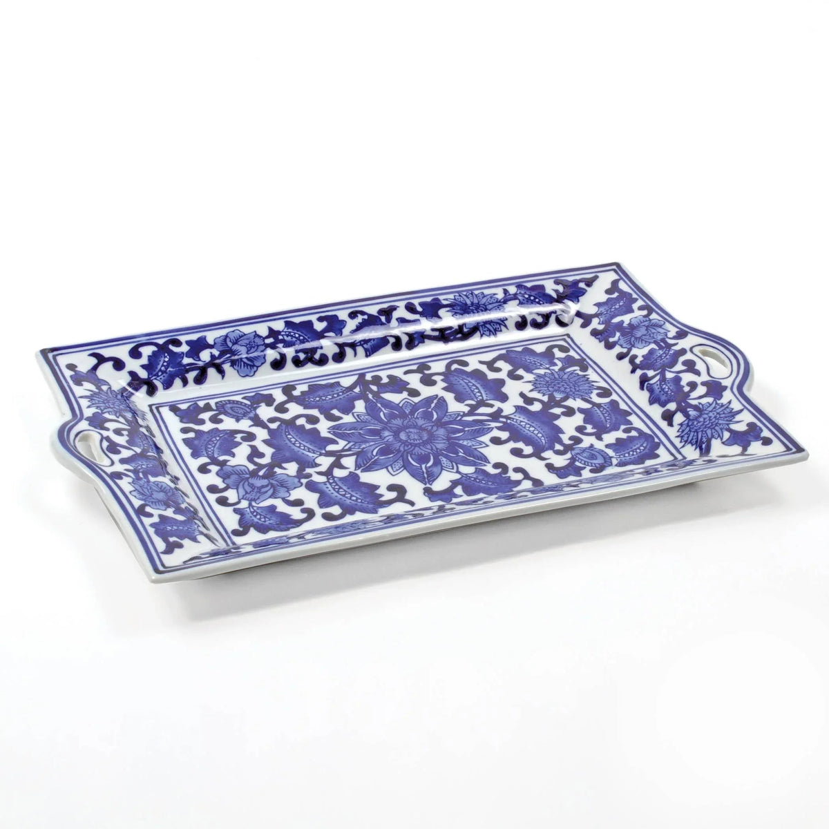 8 Oak Lane Blue Chinoiserie Charcuterie Tray