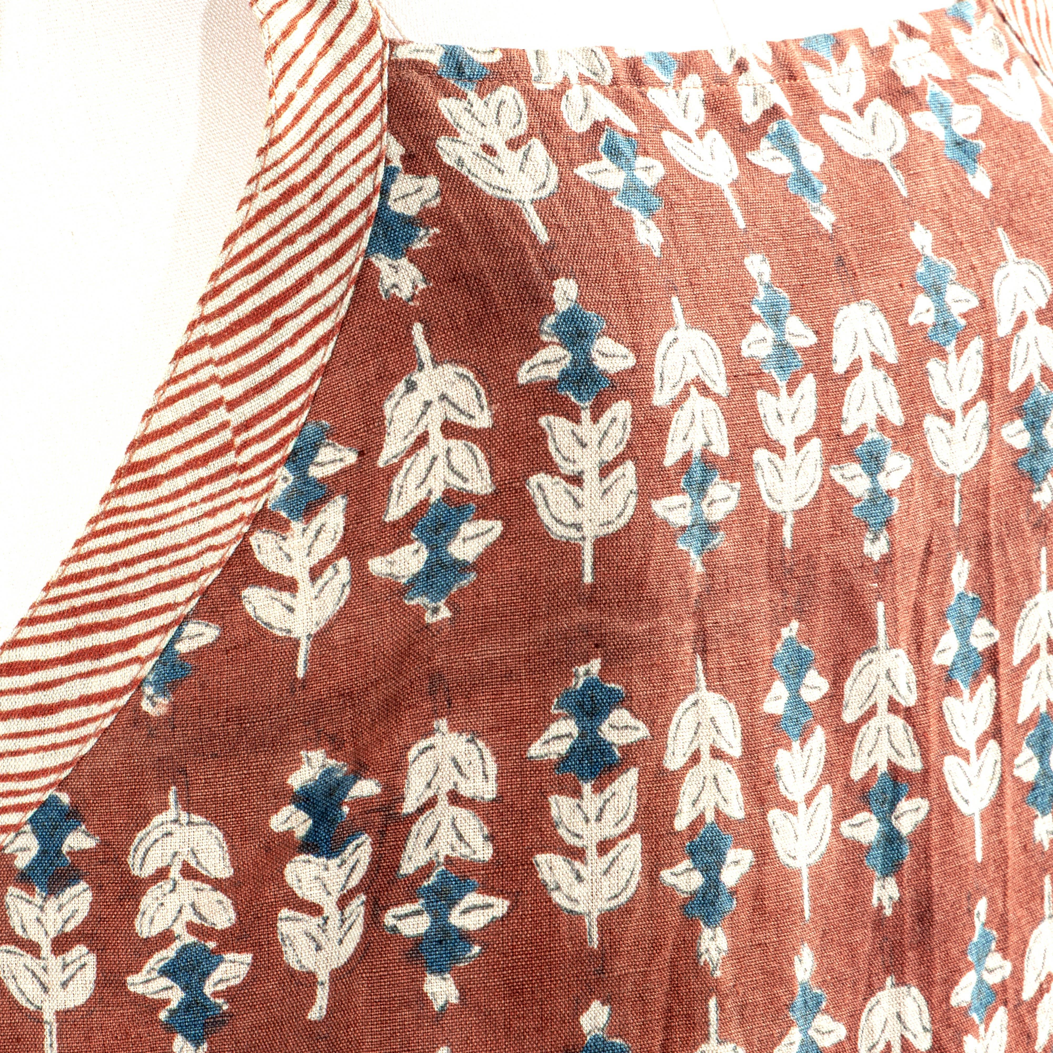 Blossom Block Print Apron