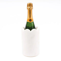 8 Oak Lane Scalloped Marble Wine Chiller