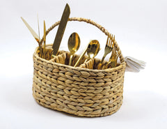 8 Oak Lane Natural Woven Utensil Caddy