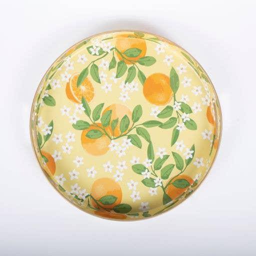 8 Oak Lane Orange Grove Round Tray