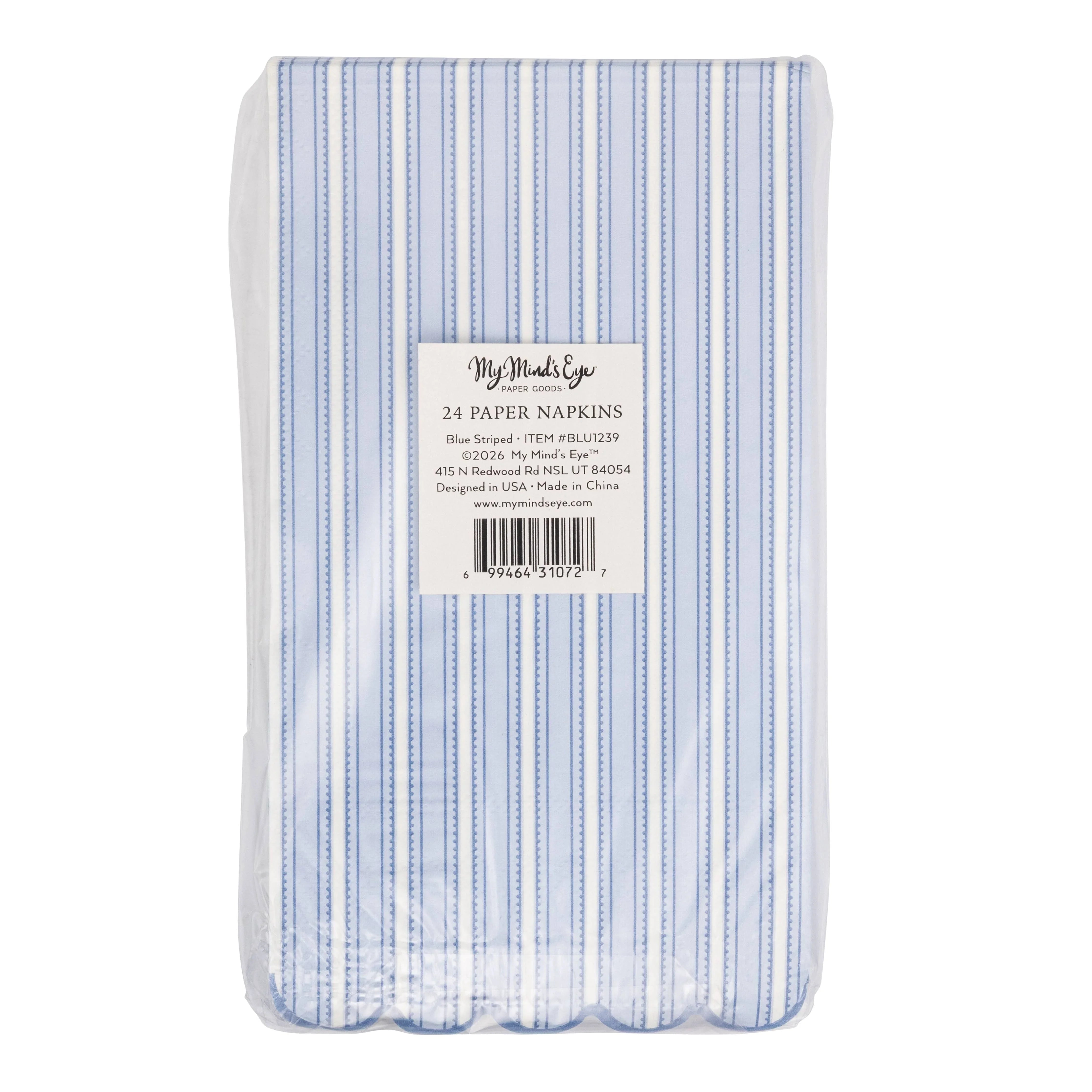 Bluehill Striped Dinner Napkin