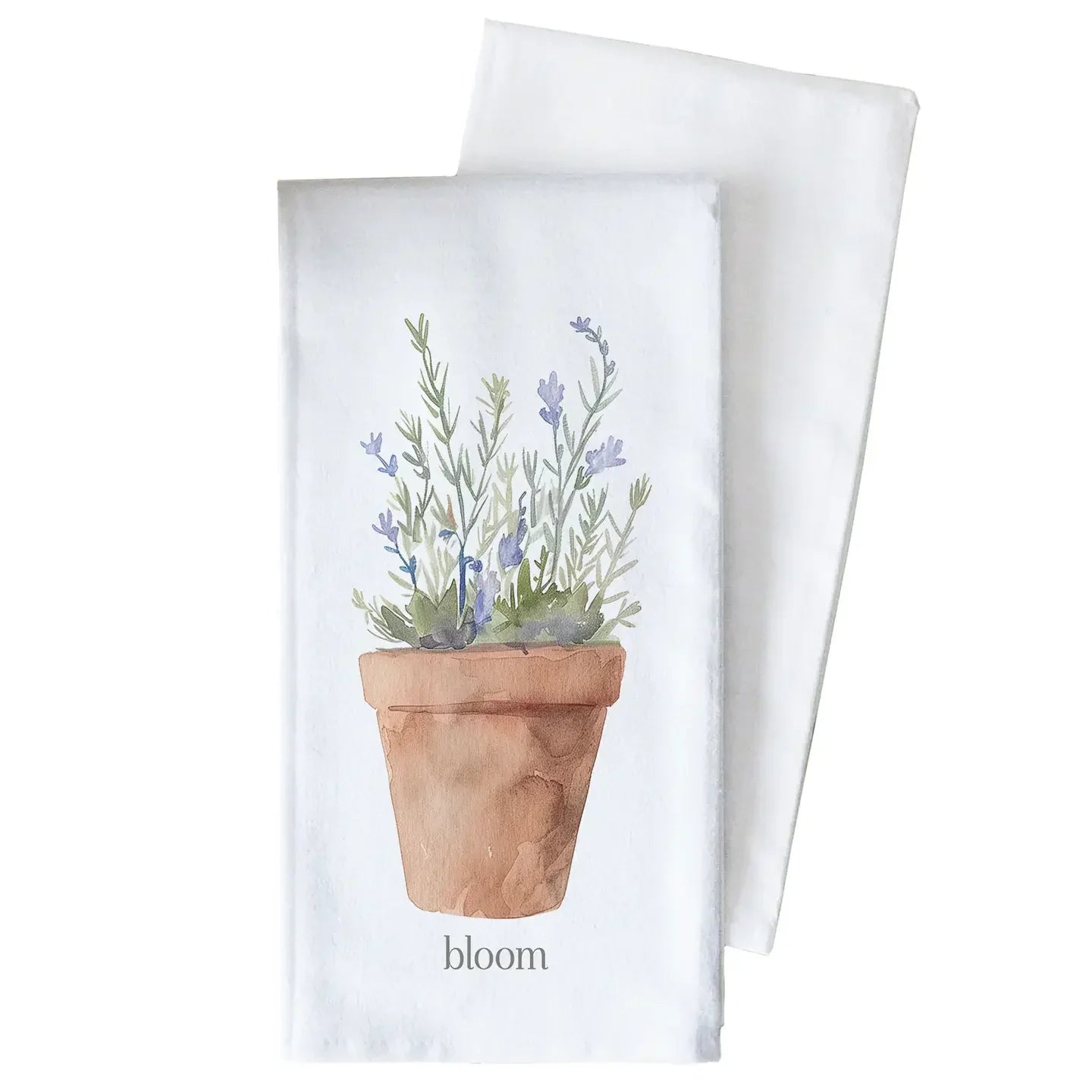 Bloom Floral Tea Towel - Stonewashed Cotton