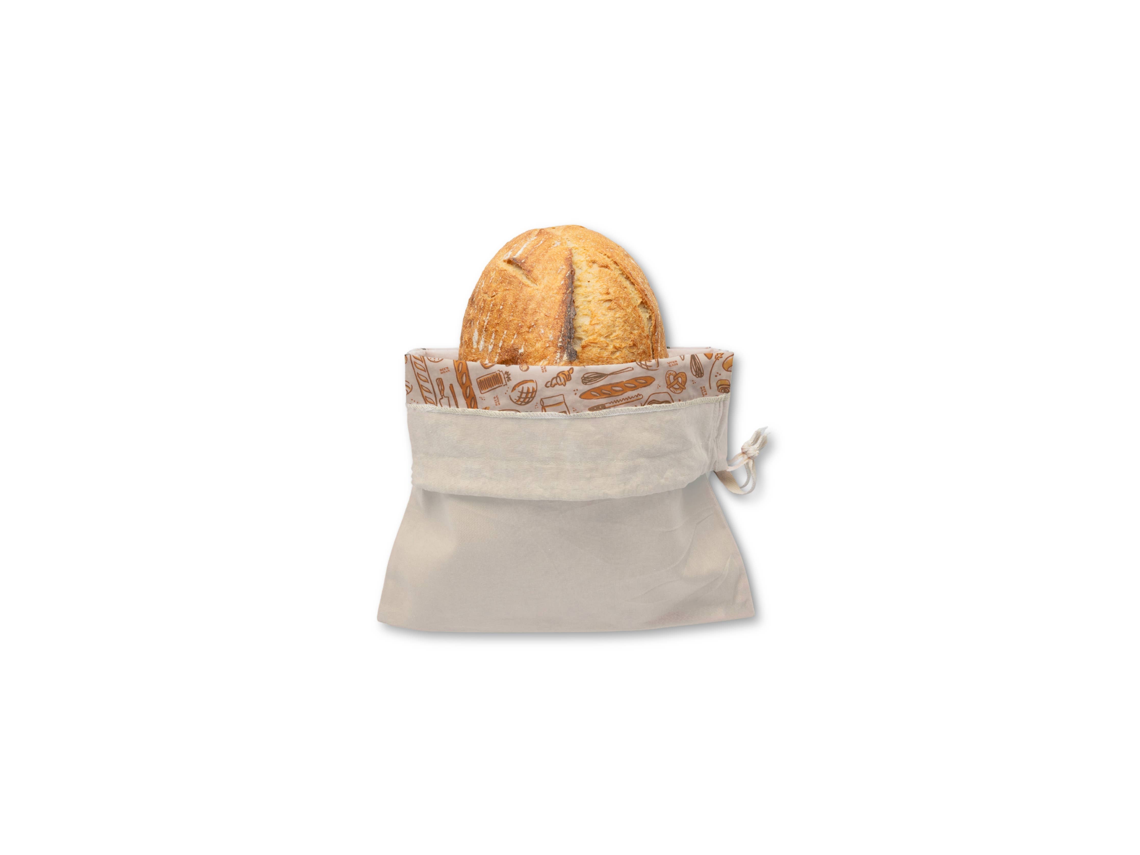 Bee's Wrap Reusable Beeswax Lined Artisan Bread Bag — Natural