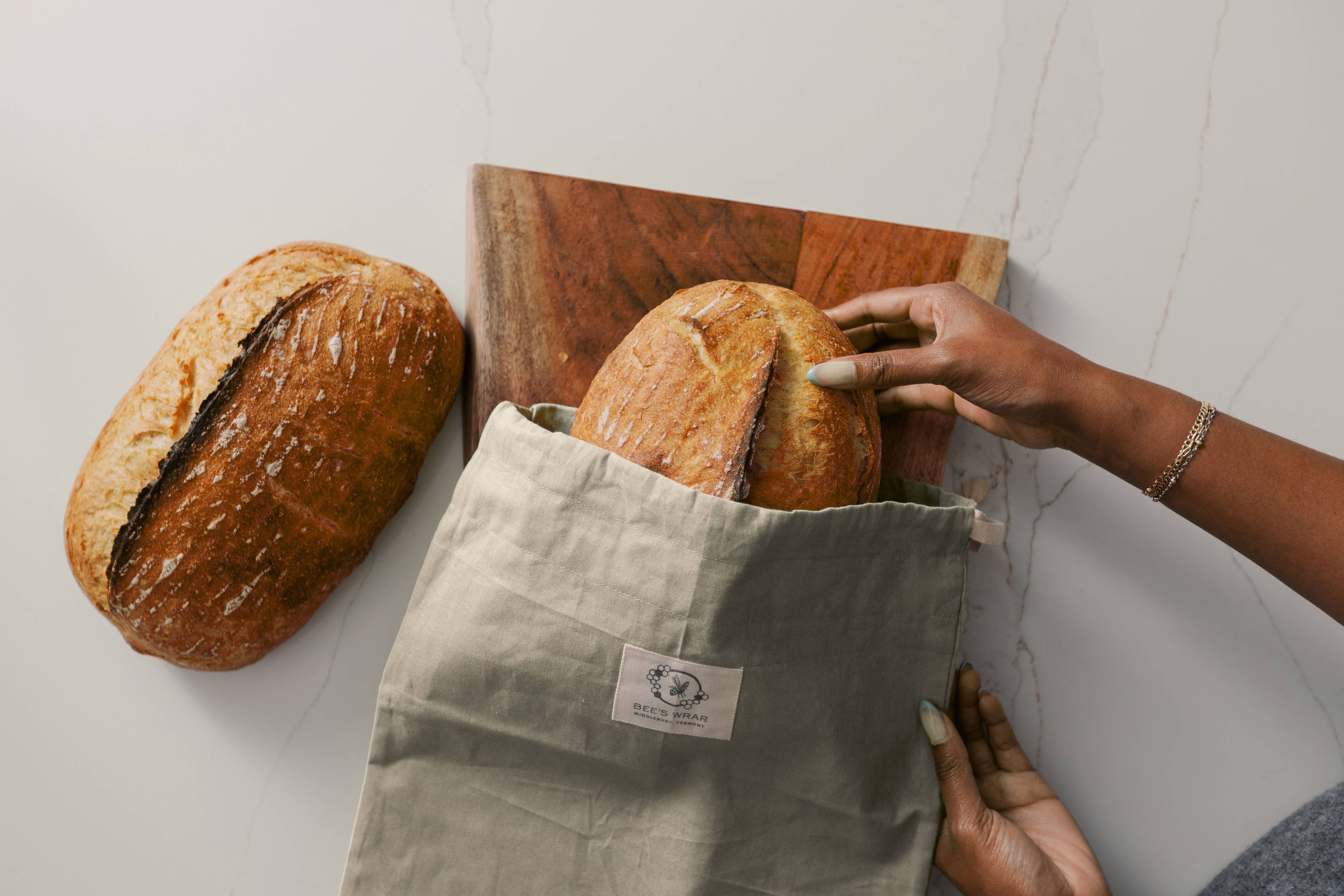 Bee's Wrap Reusable Beeswax Lined Artisan Bread Bag — Natural
