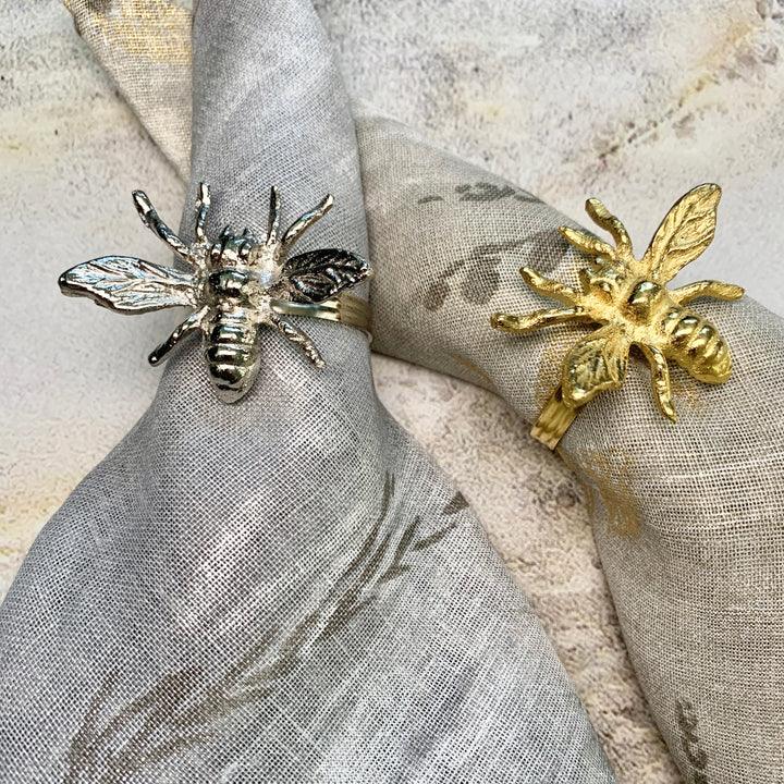 Bodrum Bee Napkin Ring Silver