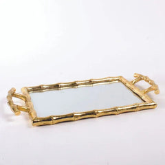 8 Oak Lane Gold Bamboo Vanity Tray