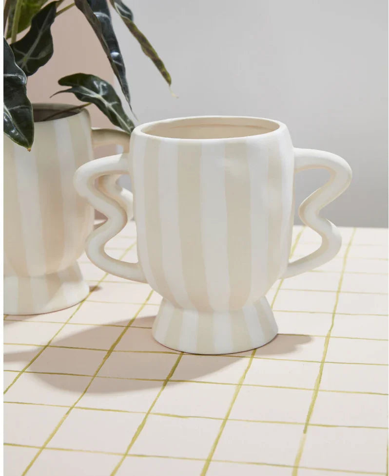 Akimbo Footed Pot 8.75"x 4.75"x 6.75"