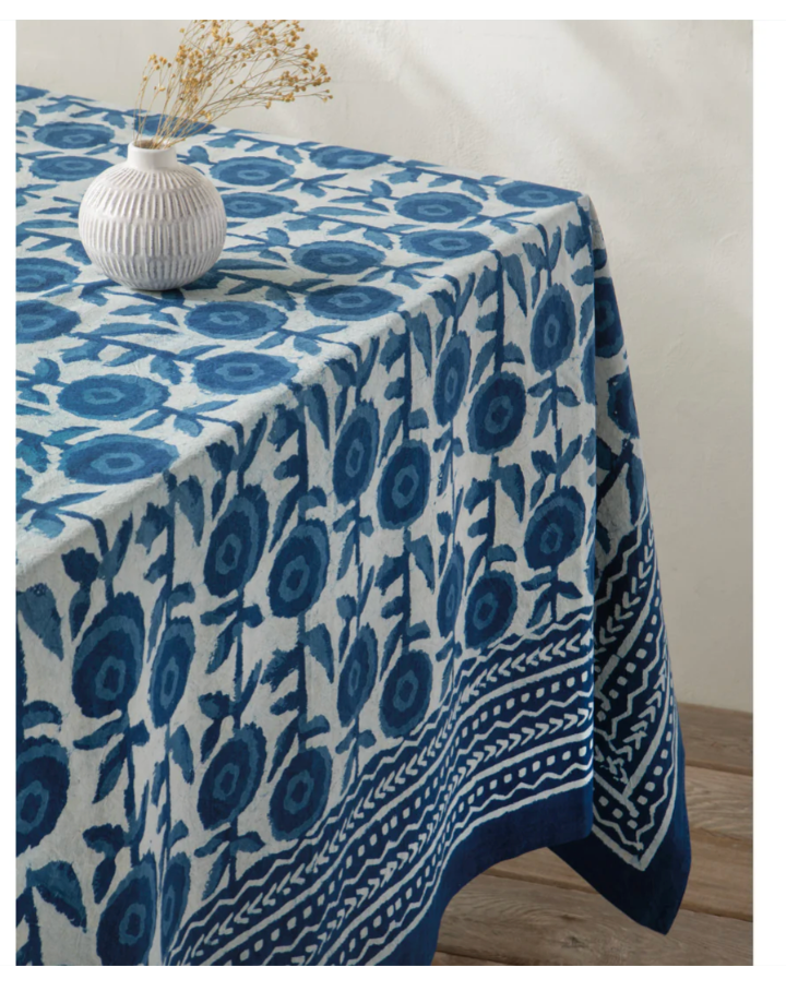 Block Print Tablecloth - Gilia